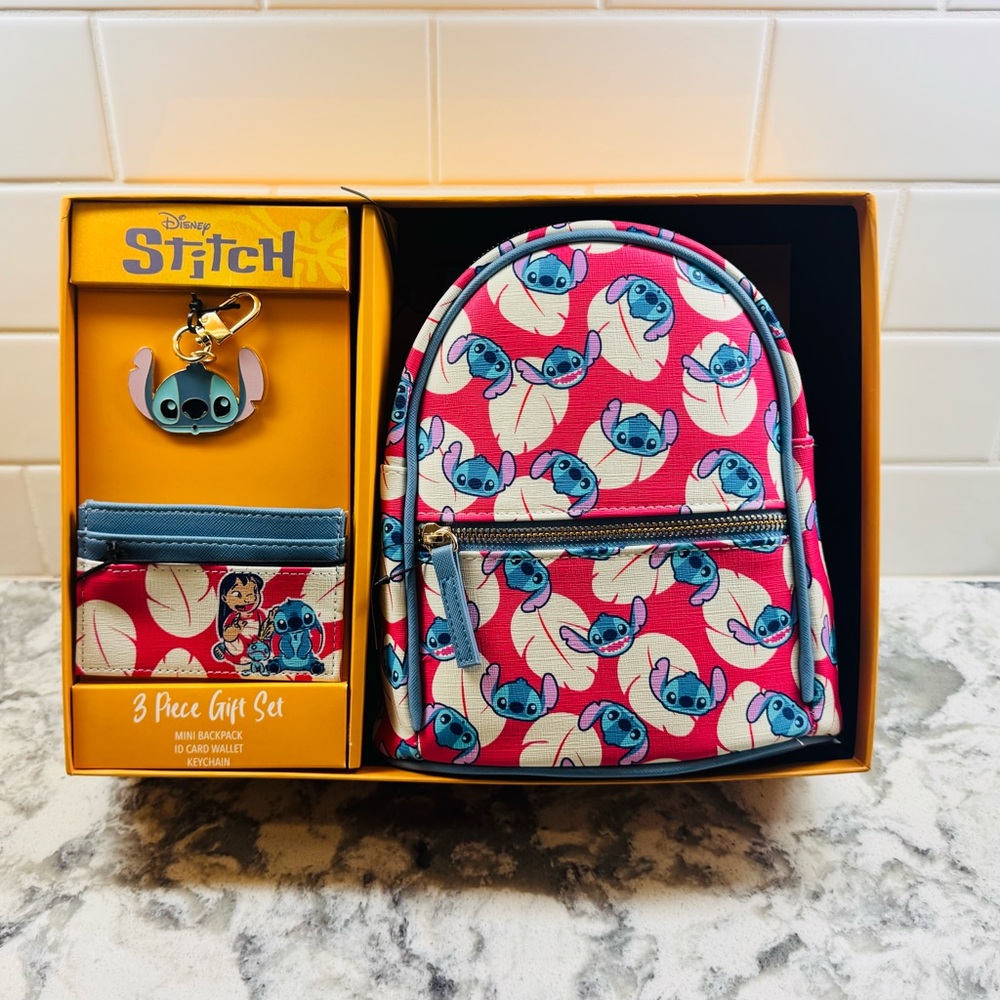Disney Stitch 3-Piece Gift Set with Backpack